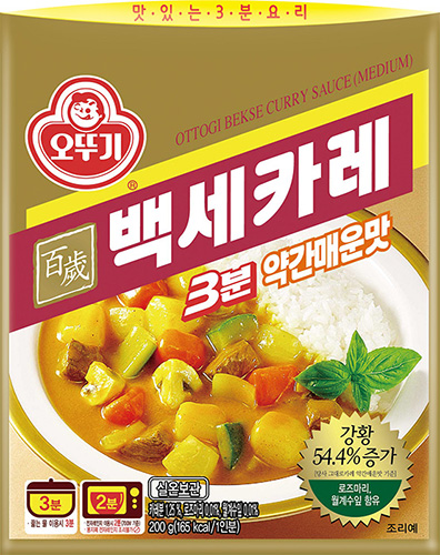 백세카레 3분 약간매운맛