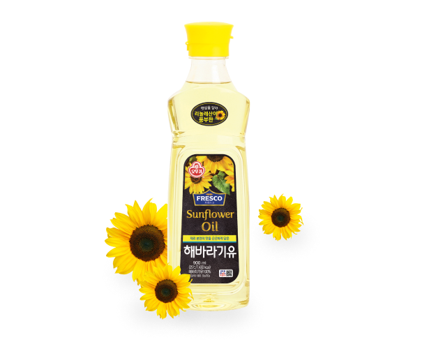 햇살을 담아 리놀레산이 풍부한 오뚜기 FRESCO Sunflower Oil 해바리기유